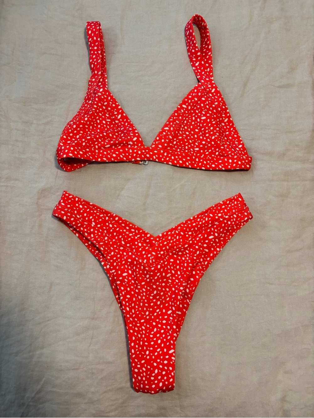 ONEONE Red Polka Dot Bikini
